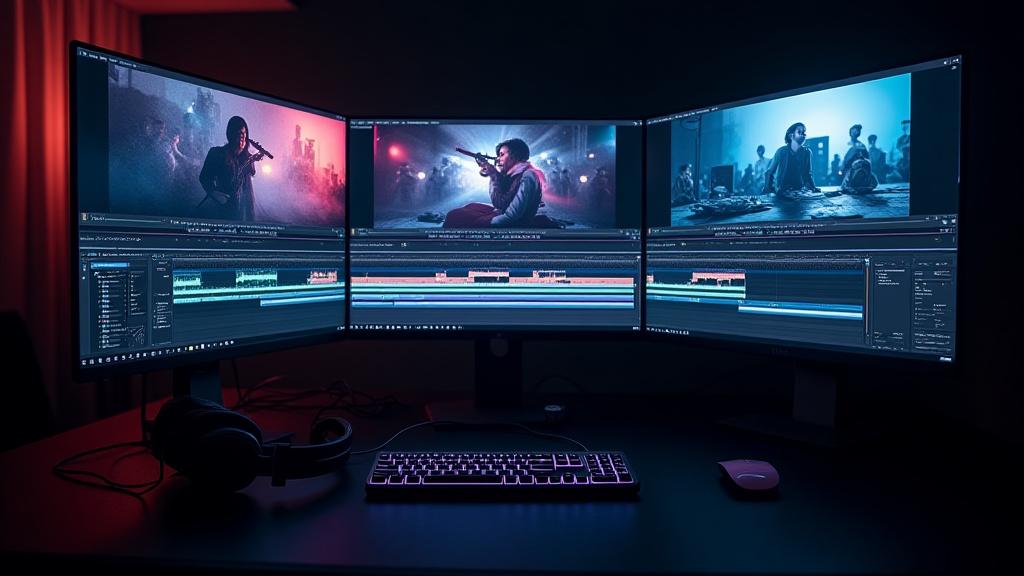 Montage vidéo et audio sur un ordinateur